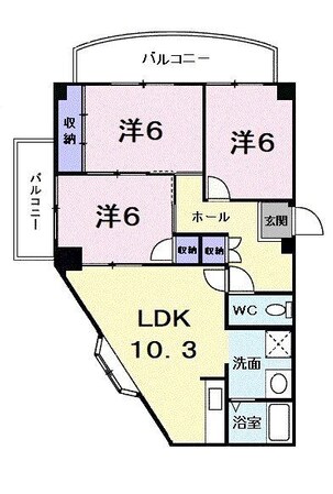 メゾン３５１の物件間取画像